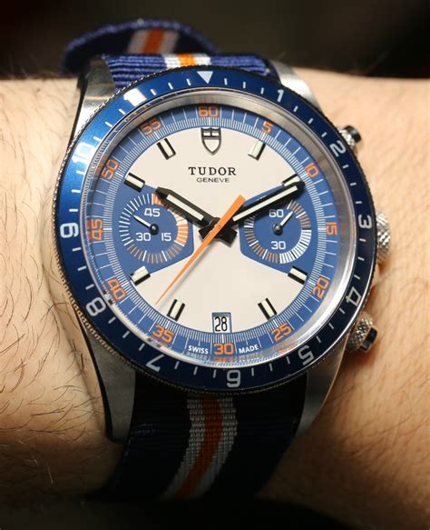 tudor chrono heritage blue|vintage blue chronograph hands.